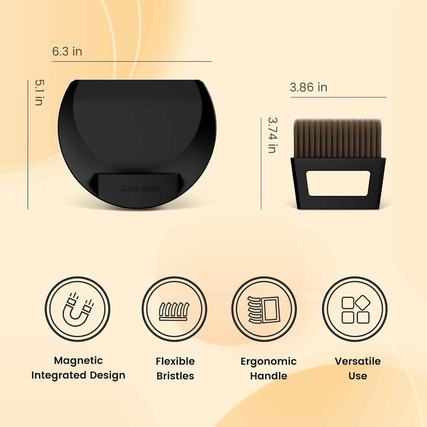 Set cepillo café escoba recogedor cerdas suaves B5188B