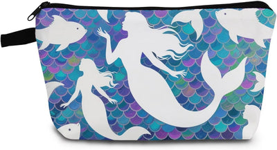 Bolsa maquillaje perfil sirena con cremallera regalo mujer