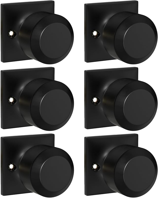 Perillas puerta negras mate pack 3