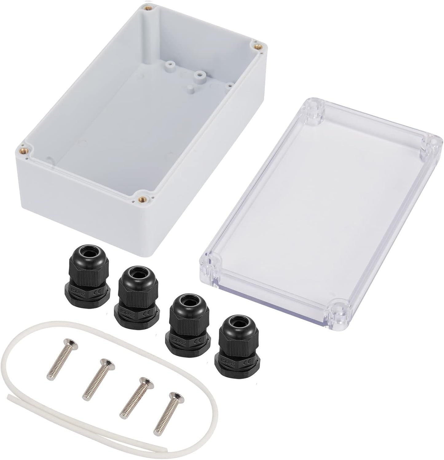 Caja conexión universal plástico ABS IP65 impermeable gris