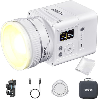 Luz LED bicolor 2800K-6500K USB-C estudio