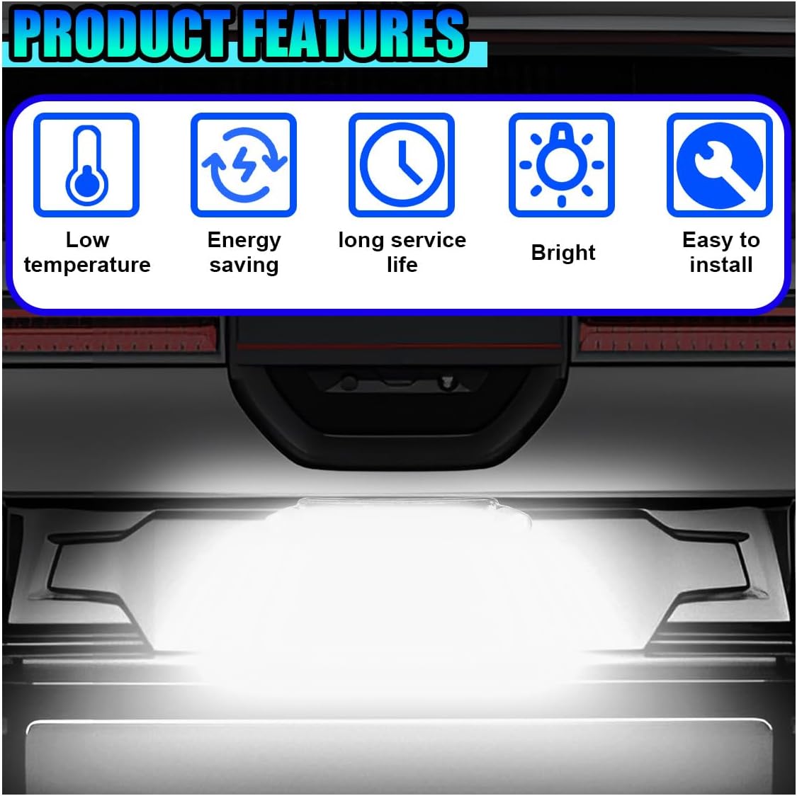 Luz LED impermeable para matrícula 12V ATV remolque camión