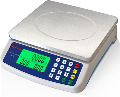 Balanza digital cocina acero inox 40kg LCD para pan carne