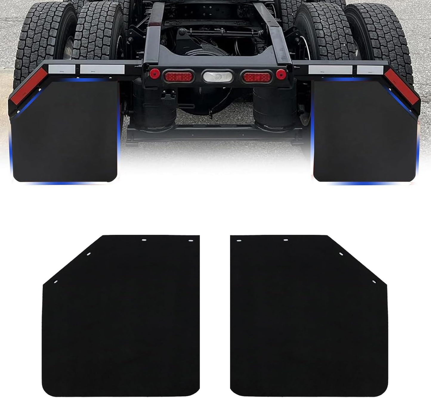 Guardabarros TPE 24x24" para camiones semi y tractores