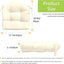 Almohadillas sillas con lazo 19x19pulg beige