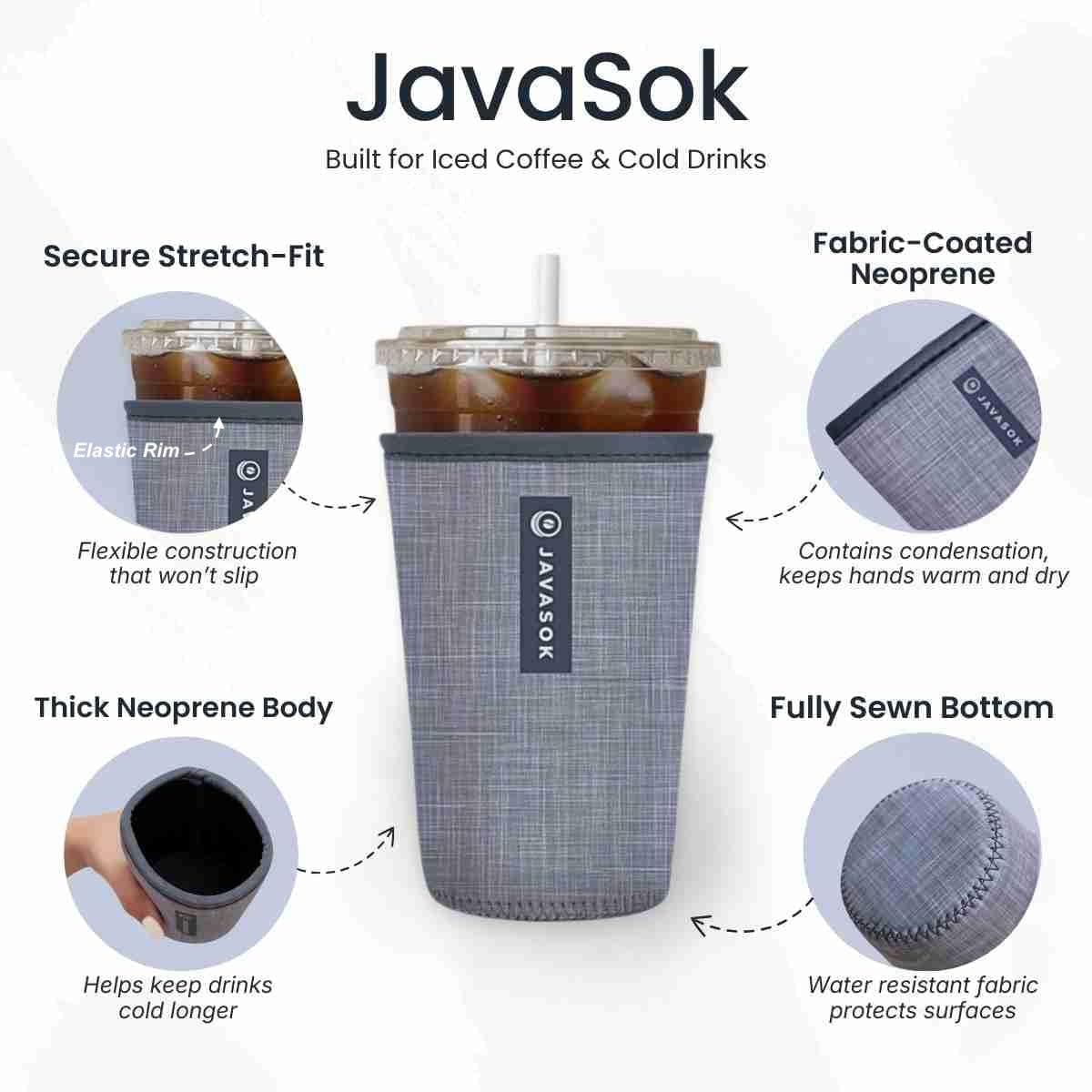 Funda neopreno térmica para taza café helado 30-32oz