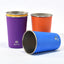 4 Pzas Vasos Acero Inox 16oz Coloridos Apilables