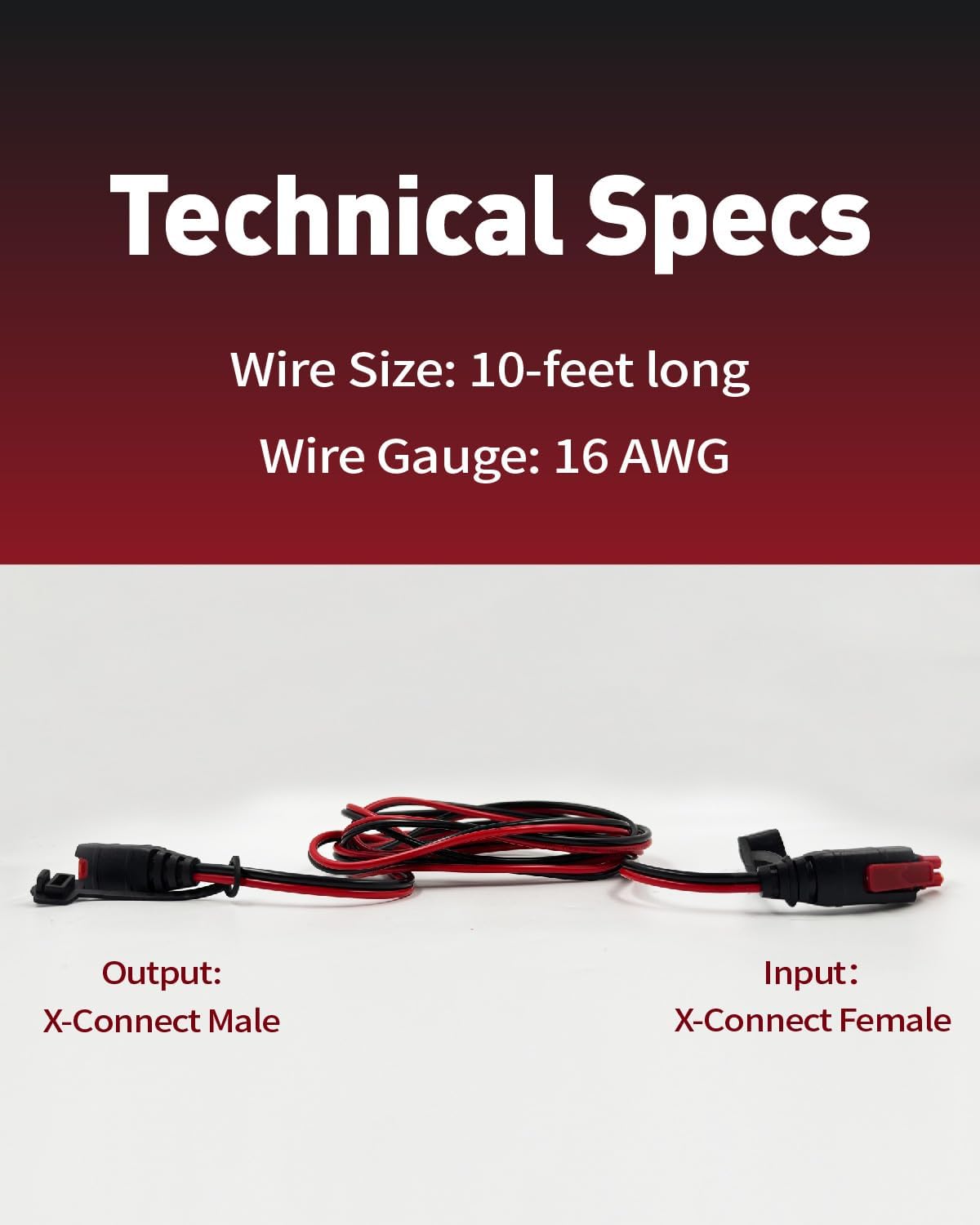 Repuesto cable extensión X-Connect 10ft para cargadores