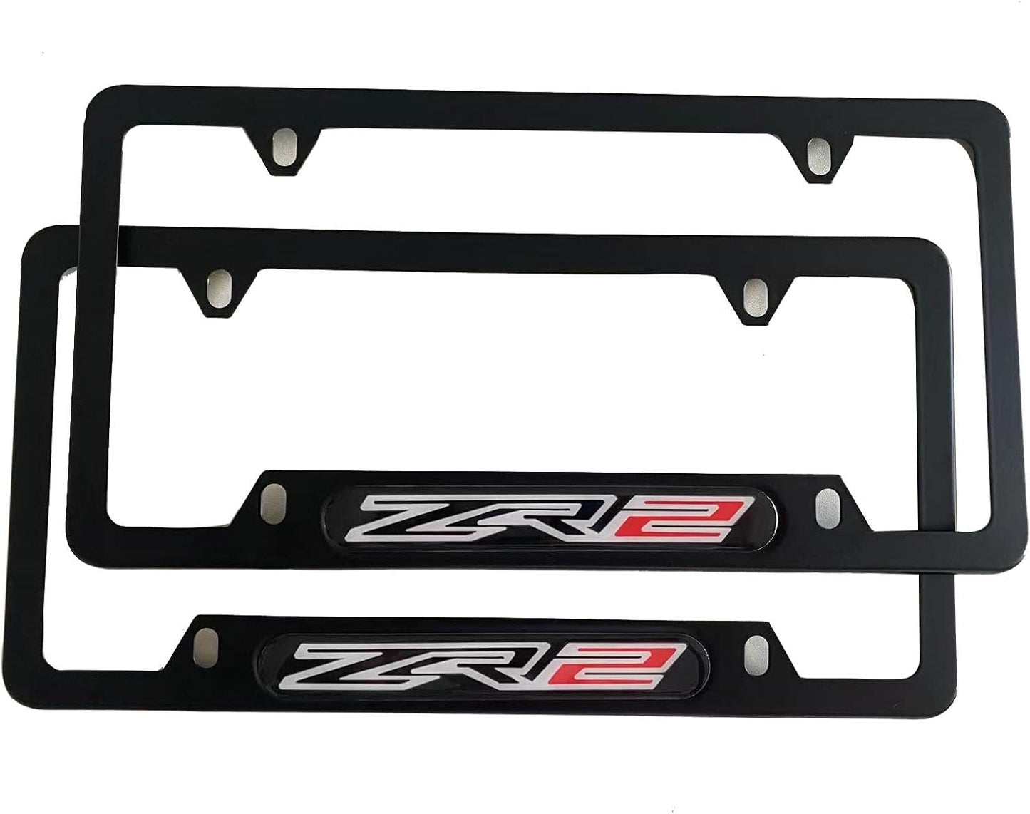 Soporte marco matrícula para Colorado ZR2 negro