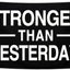 Bandera motivacional disciplina Stronger Than Yesterday