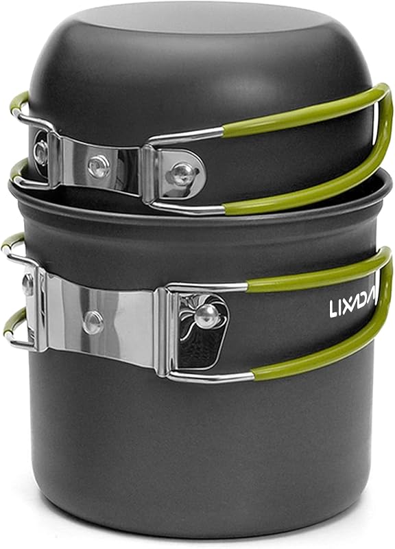 Kit cocina camping olla sartén portátil