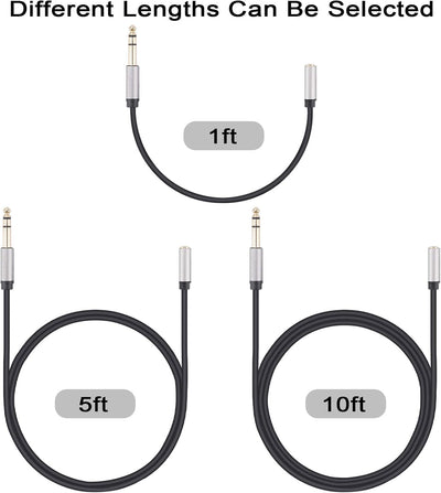 Convertidor TRS 1/4pulg a minijack 5pies estéreo