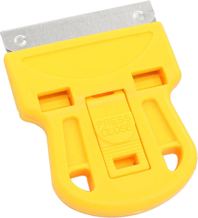 4 Raspadores Plástico Ventanas 5 Cuchillas Amarillo