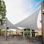 Toldo triangular gris 20x20x20ft tela para patio UPF50
