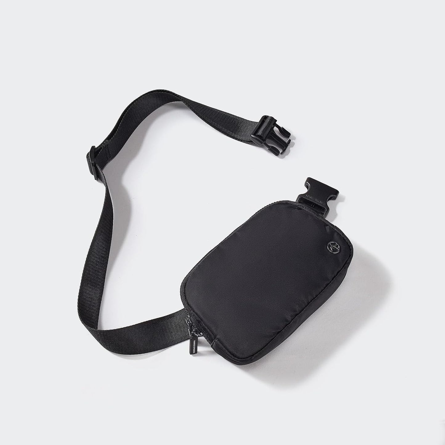 Riñonera nylon cremallera bidireccional ajustable negro