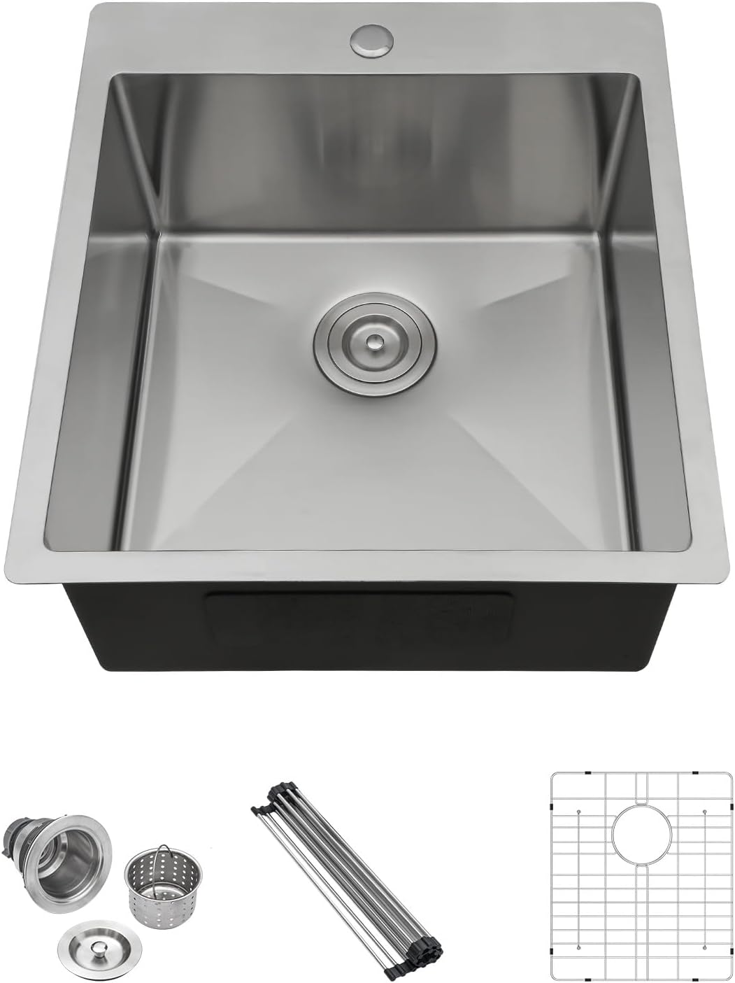 Fregadero cocina 18x20pulg acero inox exterior