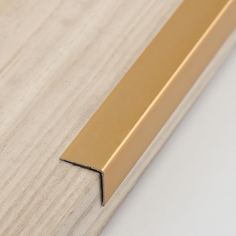 3 Protecciones rincón aluminio forma L para puerta mesa