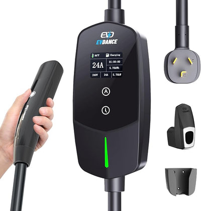 Cargador EV Nivel 2 Tesla 24A 240V 25FT NEMA 10-30