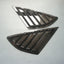 2 Rejillas Ventana Ford Fusion Mondeo 13-21 Negro Brillante