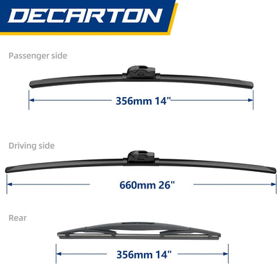 3 Limpiaparabrisas originales Nissan Versa 07-12 26"