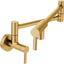 Grifo cocina pared oro cepillado brazo plegable S665BG