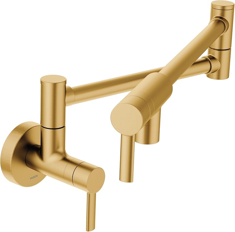Grifo cocina pared oro cepillado brazo plegable S665BG