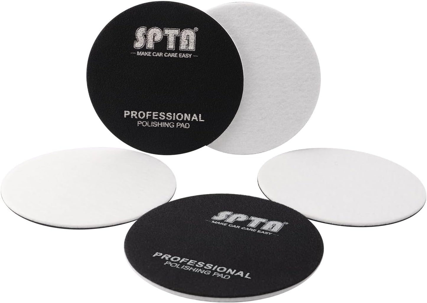 Kit 5 Pzas Discos Pulido Vidrio 150mm Almohadillas Microfibra