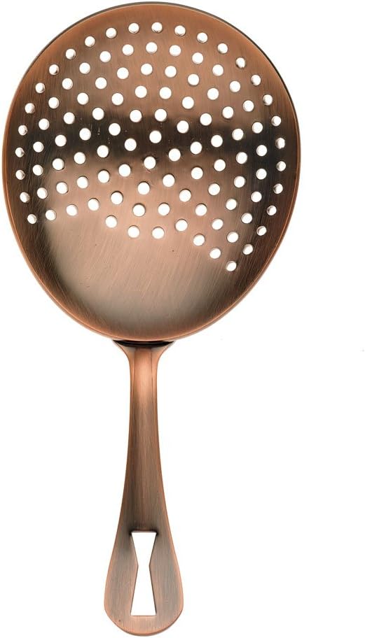 Colador de Bar en Cobre Antiguo para Cocina y Eventos