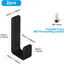 2 Ganchos escalera litera metal PVC negro 1"