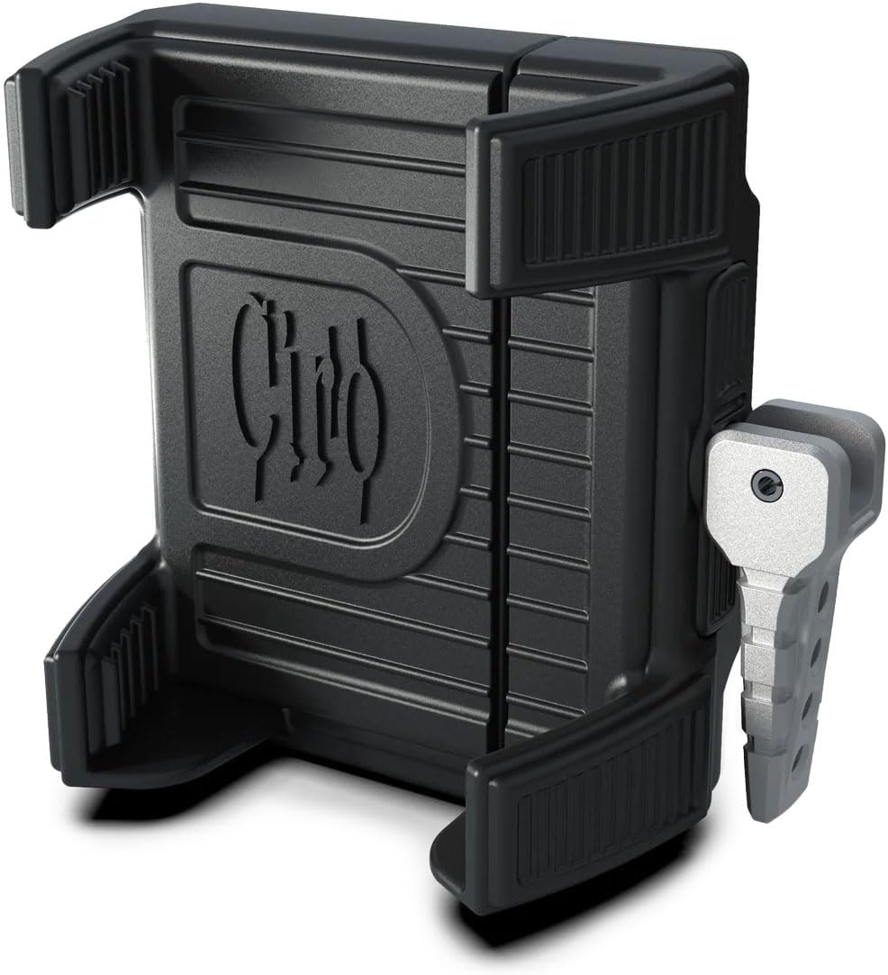 Soporte manillar teléfono GPS con cargador negro