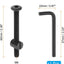 Tornillos litera M6 x 2.362" set 8 s hex surtido negro