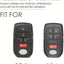 Funda cuero llavero 6 botones Toyota Sienna azul