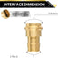 Adaptador latón PEX A 3/4" x cobre 3/4" set 5