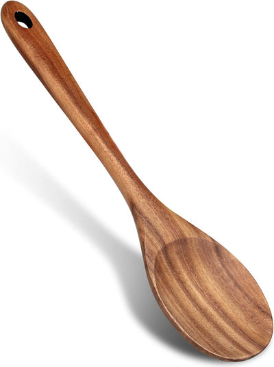 Cuchara madera 14pulg para cocina espátula antiadherente