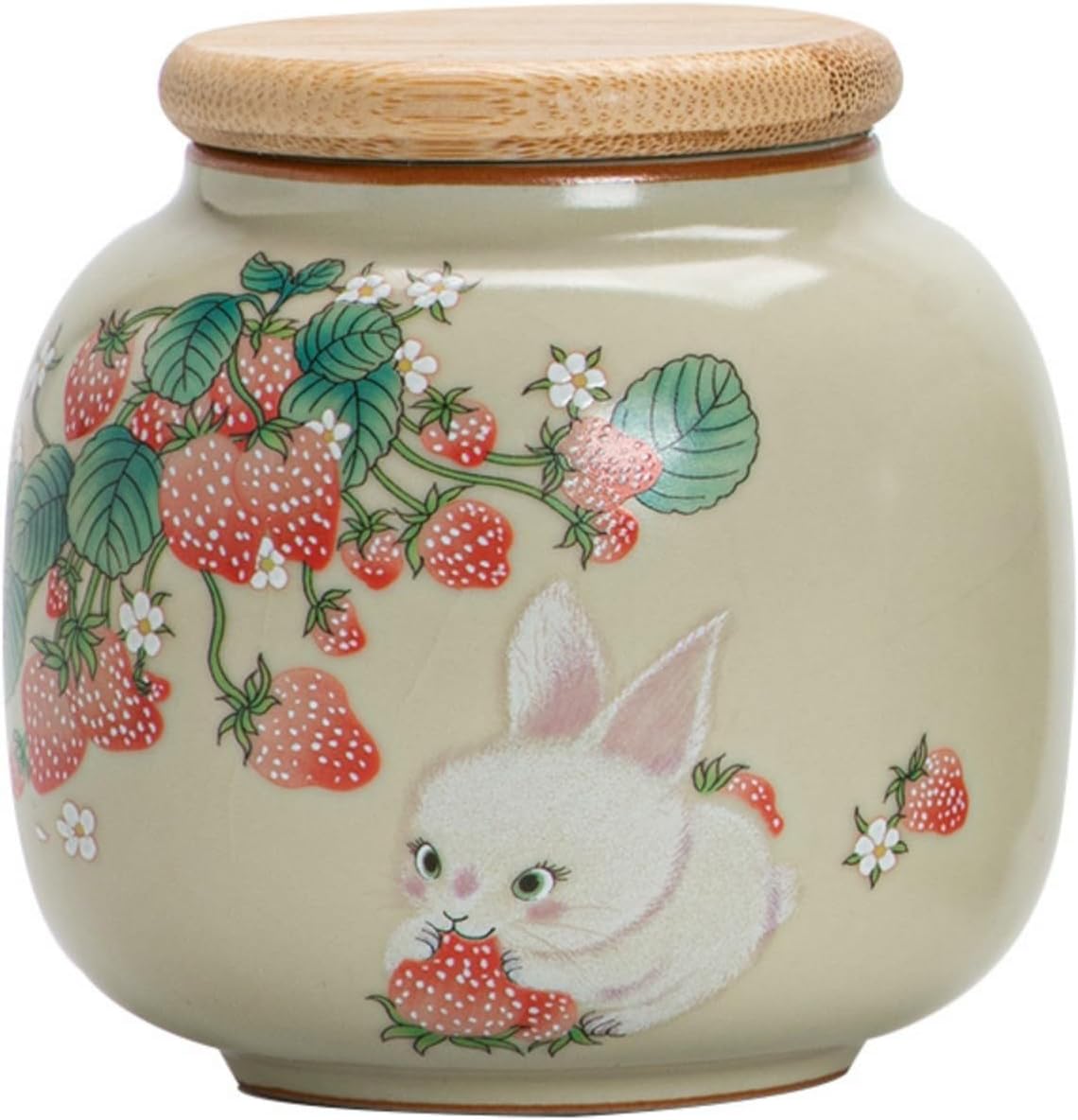 Bote té cerámica 9oz con tapa hermética diseño animales