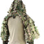 Chaparro Ghillie Viper con hojas 3D y base táctica