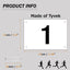 Números dorsal Tyvek resistente 4x7 6x7.5 para maratón