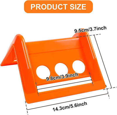 24 Protectores borde plataforma 4" con estuche plástico naranja
