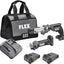 Kit 2 herramientas inalámbricas yeso 24V baterías 2.5Ah
