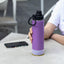 2 Botellas Agua Acero Inox Doble Pared Tapa Fuga Prueba