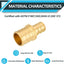 20 Accesorios PEX 1/2x3/4 pulg Reductor Latón ASTM F1807