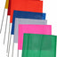 Banderas seguridad 7 colores 5x4" poste exterior