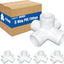 Conector PVC 1-1/4 pulg 5 vías pack 4 codo para estructuras