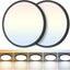 2 Luces LED Techo 12" Regulable 5CCT Negro