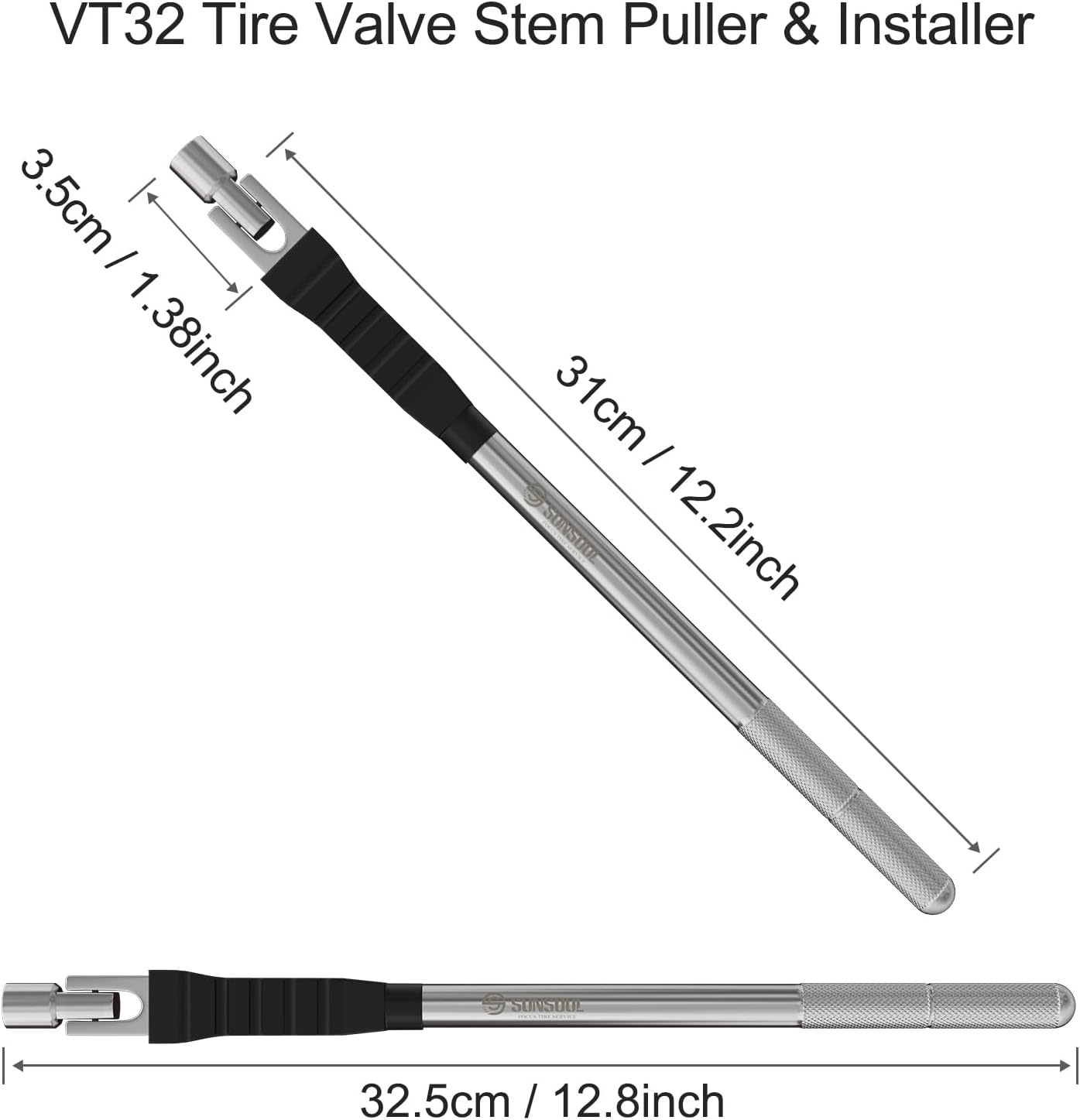 Extractor vástago válvula neumático con funda goma