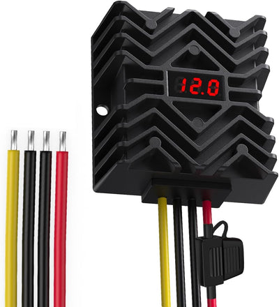 Convertidor 24V a 12V 30A con pantalla LED coche