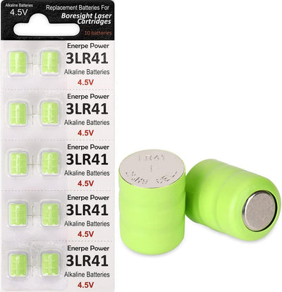 10 Baterías 3AG3 3LR41 4.5V para Cartuchos Láser