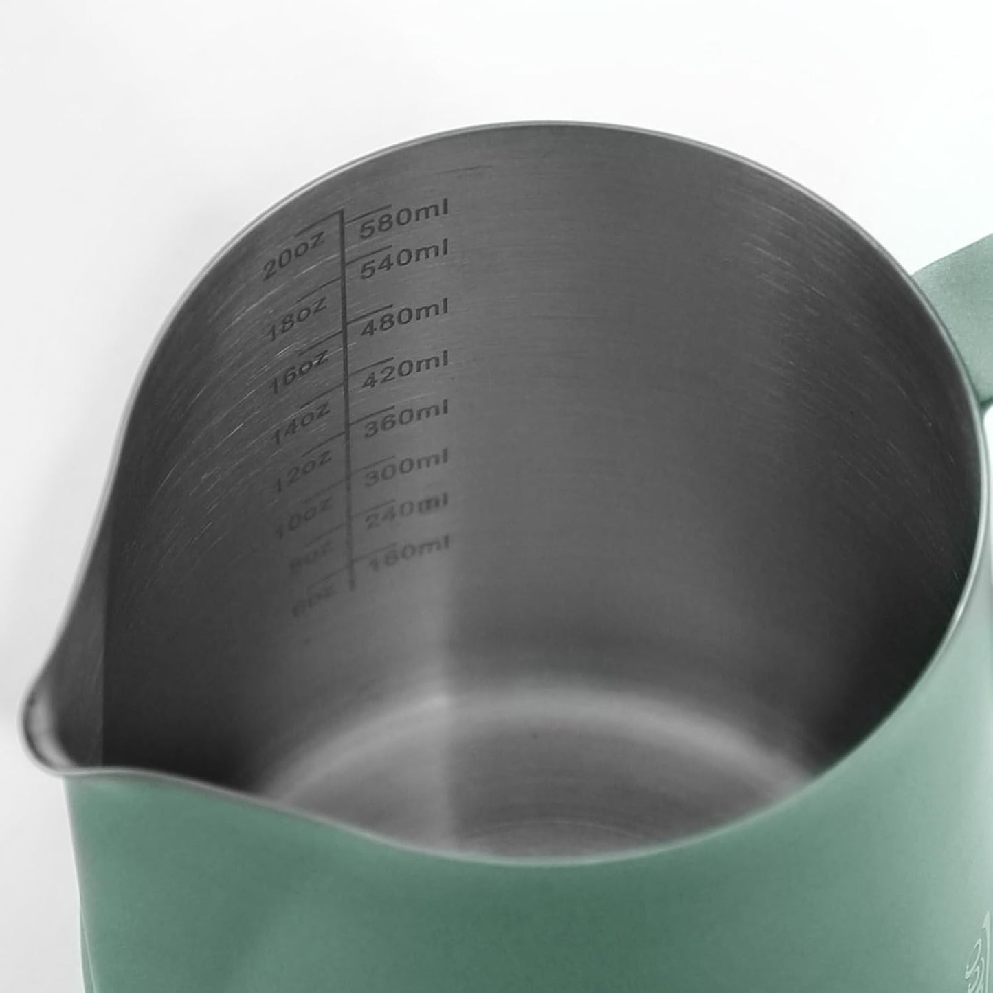 Jarra espumadora leche acero inox 11.8oz verde