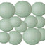 Faroles colgantes papel verde salvia 4-10pulg set 12 pzas