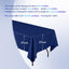 12 Pzas Manteles Azul 60x126pulg Rectangulares